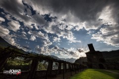 Nuvole sul Castello di Sarre