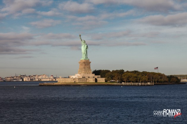 Vista della Statua della Libertà dallo Staten Island Ferry