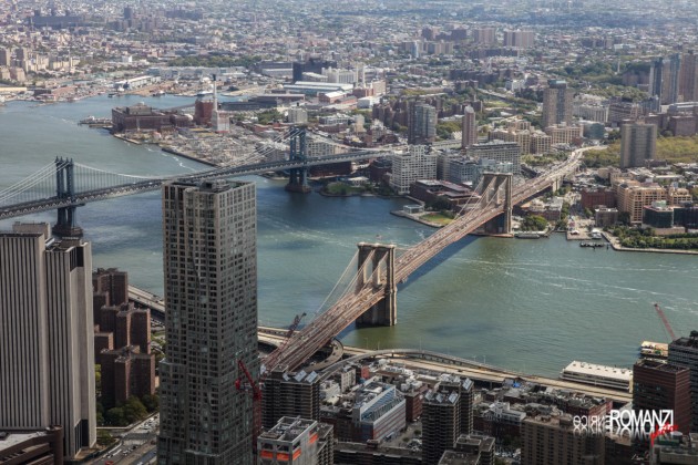 Il Brooklyn Bridge dal One World Trade Center