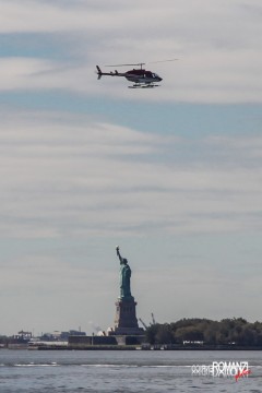 La Statua della Libertà dal Brooklyn Bridge Park
