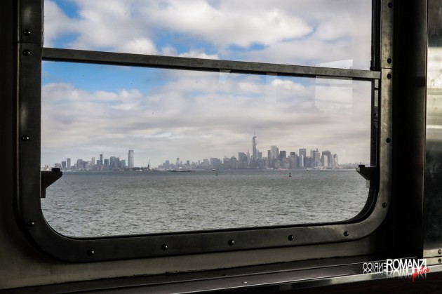 Vista sullo skyline dallo Staten Island Ferry