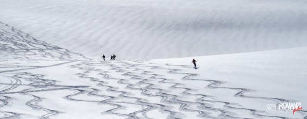 Sinuosi ricami sul mantello dell'inverno (vallone del Grand Etret   Valsavarenche)