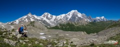 La catena del Monte Bianco dal Colle di Bassa Serra (La Thuile)