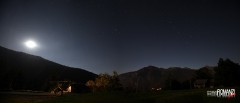 Orsa Maggiore e Luna sulla Valle del Lys