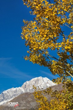 Il Monte Bianco visto da Challancin (La Salle)