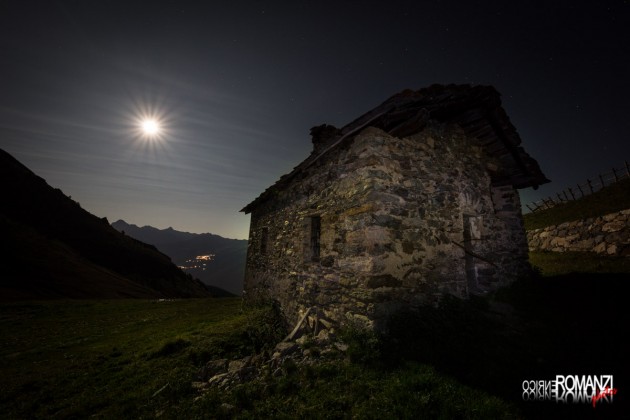 Chiaro di luna all'Alpe Chesère (Sarre)